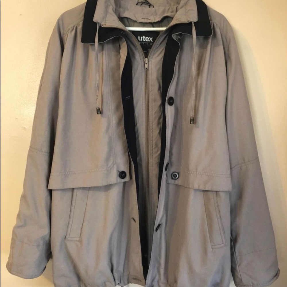 Vintage UTEX Double Lined Full Length Trench Coat, Size M